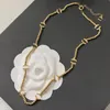 Brand Pearl Pendant Necklace Luxury Designer Necklaces Pendant Choker Collarbone chain Women Plated gold Letter Jewelry Accessories Adjustable J12070