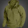 Tactische Jassen Lente Herfst Nieuwe Heren Capuchon Effen Vintage Sweatshirt Ademend Losse Hoodie Trainingspak Casual Sportkleding Mode Mannelijke JasL231218