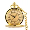 Relógios de bolso antigo steampunk vintage numerais romanos relógio de quartzo multicolor caso colar pingente relógio corrente homens mulheres 231216