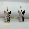 Orecchini pendenti Yungqi Cartoon Animal Bat Smalto Bone Drop per donna Uomo Moda gotica Halloween Charms Orecchino Gioielli per feste