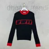 Women's Sweaters Designer 23 Early Autumn New Commuting Versatile Elegance Age Reducing Contrast Color Bordered Round Neck Knitted Bottom