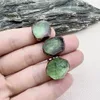 Band Rings 10PCS Soldering Bronze Plated Vintage Raw Natural Fluorite Crystal Quartz Adjustable Tail Ring For Women MY230602 231218