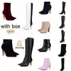 women boot Red Pumps Shoes Luxury Bottoms Boots Slingback High Heels Sexy Pointed-toe New Season Booty For Women Lipbooty Short Ankle winter Booties 35-43 with box