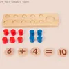 Sortera häckning Stacking Toys Ten Frames Board Counting Peg Children Math Toy Kindergarten Förskola Lärarhjälpmedel Montessori Education Q231218