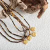 Pendant Necklaces Vintage Fashion Tiger Eye Stone Necklace For Women Stainless Steel Sun Non Fading Exquisite Jewelry Gift Wholesale