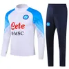 22/23/24 Napoli Tracksuit piłkarski Zestaw piłkarski 2023 2024 SSC Neapol Kvaratskhelia Osimhen di Lorenzo Hommes Formation Formation Chandal Squitude Jogging