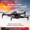 K611 MAX DRONE 4K Dual Camera HD Aerial Four Axis Aircraft Hinder Undvikande Optiskt flödeslokalisering RC Brushless Motor Aerocraft Toy Gifts