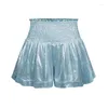 Actieve shorts Cheerleading stretchbroek Comfortabel hoog getailleerde Flash Pittige meisjesstijl Sportief dames