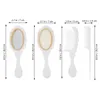 Hair Brushes Vanity Mirror Comb Set Storage Holder Salon Hair Brush Hairdressing Home Vintage Hand 231218