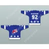 Custom BLUE ALEX BEAUCHESNE 92 LE NATIONAL DE QUEBEC HOCKEY JERSEY NEW Top Stitched S-M-L-XL-XXL-3XL-4XL-5XL-6XL