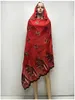 Roupas étnicas Dubai Muçulmano Lenço Feminino Hijab Lenço de Algodão Africano 200 100 Chapéus Atacado Bordados Grandes Belas Rendas Shaws