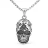 Stainless Steel New Vintage Fashion Personality Skull Pendant Necklace DIY Titanium Steel Jewelry Accessories For Men's