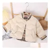 Winter Girls Boys Designer Down Cotton Clothes Luxury High Quality Coats Children Warm Windproof Childrens Size 100Cm-160Cm Drop Del Dh4V9