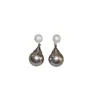 Dangle Earrings Light Luxury Grey Pearl Droplets Drop For Women Fashion Elegant Simple Jewelry