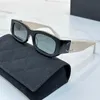 Designerzonnebril voor heren, rechthoekige bril met klein frame, voor dames, luxe zonnebril met letterbeen, meerdere kleurenopties en verpakking CH5525