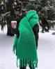 Sjaals Vrouwen Dikke Sjaal Wraps Sjaal Winter Warm Effen Kleur Pashmina Sjaals Lange Kwastje Hijab Stola bufanda mujer 231216