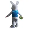 Halloween Rabbit Mascot Disfraz de dibujos animados Tema de anime Unisex Adultos Size Publicidad Propiedades Fiesta de Navidad