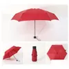 Umbrellas New Ups Mini Sunny And Rainy Umbrellas Pocket Umbrella Light Weight Five-Folding Parasol Women Men Portable Travel Umb Fy539 Dha4W