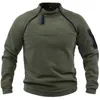 Vestes tactiques Hiver polaire vestes hommes en plein air chasse fermetures à glissière veste tactique Parkas col montant sweat militaire coupe-vent manteau L231218