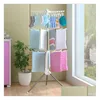 Cintres Racks Cintre en tissu bébé balcon couche-culotte serviette en gros livraison directe maison jardin ménage organisation vêtements racks Otb81