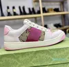 2023 Sneakers Designer Stripe Fashion Dirty Leather Lace-Up Tennis Shoe Fabric for Women ASMJN00002