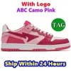 Bathing Apes Men Sk8 Casual schoenen Nigo Silver 16e verjaardag ABC Camo Pink Blue Green Sneakers Designer Dames Luxe leer Apbapesta Sta Lage Trainers