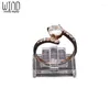 Jewelry Pouches 20Pcs Plastic Ring Display Rack Mini Holder Stand Organizer Retail Exhibitor Shop