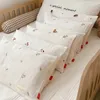 Bedding Sets Wholesale Baby Muslin Pillowcase Bear Bunny Embroidery Cotton born Pillow Cover Without Filler 231218