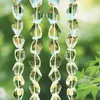 Chandelier Crystal 10PC Faceted Prism Geometry Irregular Axe Hatchet Clear Glass Holes Flatback Spacer Bead Suncatcher Garland Curtain Part