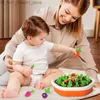 Tri de nidification des jouets pour enfants Carrot récolte Puzzle Montessori Toys Baby Sort Radish Memory Training Games Parent-Child Interaction Educational Q231218