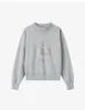 2023SS Isabels Marant Designer Bluzy Kobiety bawełniane bluzy swobodne luźne sweter drukowane błyszczące litery topy Terry bawełnę Swetek damski 128