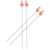 Trädgårdsdekorationer Flamingo Flower Arrangement Metal Stakes Patio Decor Decoration Artificial Yard Sign med pinnar Krukor