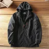 Men's Trench Coats Winter Fleece Cotton Coat Men Bomber Jacket Military Hooded Parkas Windbreaker Warm Windproof Waterproof Outerwear Brand