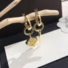 Vergoldete Luxus-Ohrringe im klassischen Stil, heiße Marke, berühmte Designer-Ohrringe für Damen, neuer Liebesgeschenk-Schmuck, hochwertige Charm-Ohrringe aus Edelstahl
