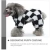 Vêtements pour chiens Pyjamas pour animaux de compagnie Vêtements confortables Costume décoratif Halloween Chiot Dormir Chiens Résistant à l'usure Vêtement de flanelle à pieds minuscule