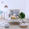 Zestawy pościeli 50*50 cm Baby Crib Wisząca torba wielowarstwowa Organizator Organizator pieluszki Pudełka Przenośna Porodzona zabawka kieszonkowa Zestaw pościeli 231218