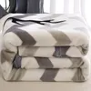 Cobertor macio quente ponderado para camas inverno camadas duplas fofo pele de vison lance engrossar colchas de lã 231218