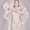 Sexy vestido de casamento de renda para as mulheres 2024 querida sereia applique rendas mangas compridas vestido de noiva vestidos novia robe de mariage