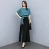 Women's Two Piece Pants Top Set Washable Women Loose-fitting Shirt Wide Leg Two-piece For Girl