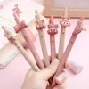 Pièce Lytwtw's mignon stylo Gel créatif filles nœud presse bureau cadeau fournitures scolaires papeterie Kawaii stylos drôles