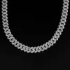 Msn-522 Chinese Cheap Price Iced Out Hip-hop Jewelry 925 Silver Men's Moissanite Cuban Link Chain