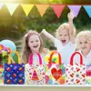 New Christmas Toy Supplies 1pc Happy Birthday Gift Bags Candy Bag Birthday Party Favor Bags Cake Balloon Rainbow Print Paper Craft Non-Woven Fabric Bag