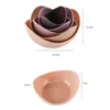 Plates 5 Stacked Lotus Bowl Dishes Personalized Creative Fruit Tray Simple Decor Kitchen Storage 5pcs Set Dinner