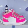 4y 5y Jumpman 1s Kids Shoes 유아 1 하이 스니커 UNC 발가락 맹렬한 핑크 농구 신발 소년 소녀 베이비 디지털 시카고 대학교 블루 키드 청소년 트레이너