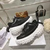 Mode lyxiga sneaker försvarare designer casual sko äkta läder märke sneakers kvinna tränare plysch löpskor ess stövlar av varumärke y019 004