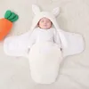 Blankets Baby's Blanket Born Autumn And Winter Thickened Quilt Anti-Startle Swaddling 0-6 Months Supplies Stuff Diapers For Borns