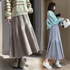 Skirts Skorts 5579# Autumn Winter Fashion Warm Knitted Maternity Skirts Elegant A Line Big Bottoms Belly Clothes for Pregnant Women Pregnancy 231218