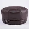 Ball Caps Genuine Leather Hat Men's Baseball Cap Adult Winter Warm Adjustable Ear Peaked Year Gift B-7202