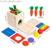 Tri Nesting Stacking Toys Montessori Box Jouets en bois pour les tout-petits 1-3 Cube d'activité d'apprentissage sensoriel Anniversaires éducatifs Cadeaux de Noël Kid Q231218