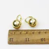 Dangle żyrandol 10 par gładki metalowy kształt kuli kroplowe kolczyki złota platowana biżuteria mody damskie 30860 231218